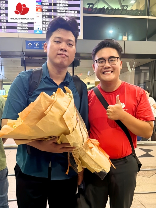 Hoàng Anh Tuấn chính thức xuất cảnh: Khởi đầu hành trình du học nghề Đức