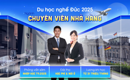 Chốt suất du học nghề Đức ngành Chuyên viên Nhà hàng chỉ với bằng THPT