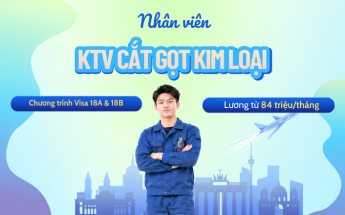 Doanh nghiệp Đức tuyển 04 Kỹ thuật viên cắt gọt kim loại - Lương từ 84 triệu/tháng