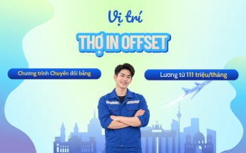 Cơ hội làm Thợ in offset theo chương trình Chuyển đổi bằng tại Đức - Lương từ 111 triệu/tháng, không cần học lại nghề