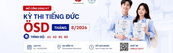 Thông báo tổ chức kỳ thi cấp Chứng chỉ năng lực tiếng Đức ÖSD tháng 08/2026