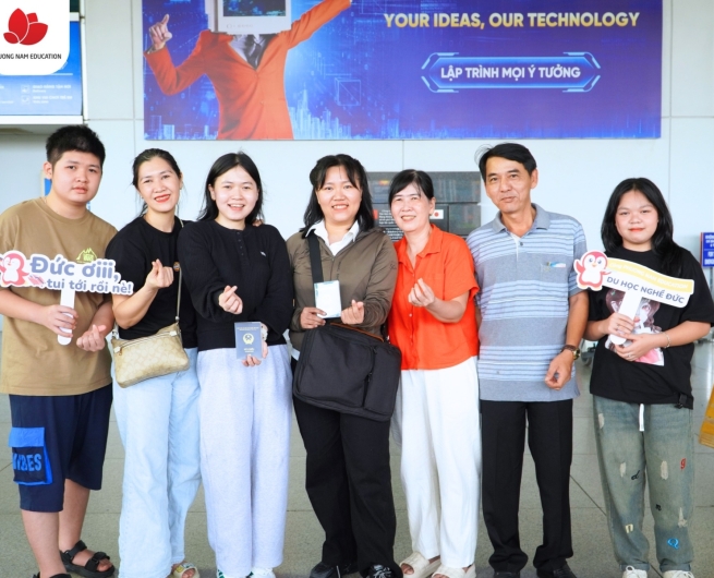 Từ Việt Nam đến Đức, hành trình Du học nghề ngành Điều dưỡng của Thanh Thảo và Thanh Thư chính thức bắt đầu