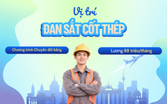 Sang Đức làm việc ngay - Lương từ 88 triệu/tháng vị trí Đan sắt cốt thép