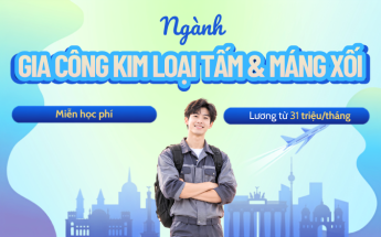Ứng tuyển du học nghề Đức ngành Gia công kim loại tấm & máng xối chỉ với bằng THPT