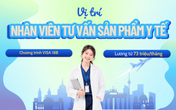 Doanh nghiệp Đức tuyển Nhân viên tư vấn sản phẩm y tế, nhận lương 73 triệu/tháng