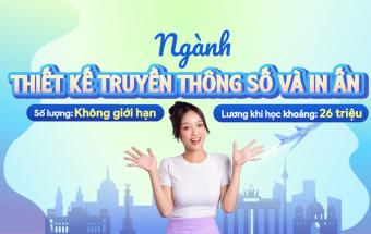 Ứng tuyển du học nghề Đức ngành Thiết kế truyền thông số và in ấn, nhận lương khi học khoảng 26 triệu/tháng