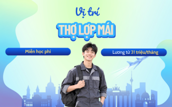 Du học nghề Đức vị trí Thợ lợp mái: Xuất cảnh 03/2027 - Nhận lương 31 triệu/tháng