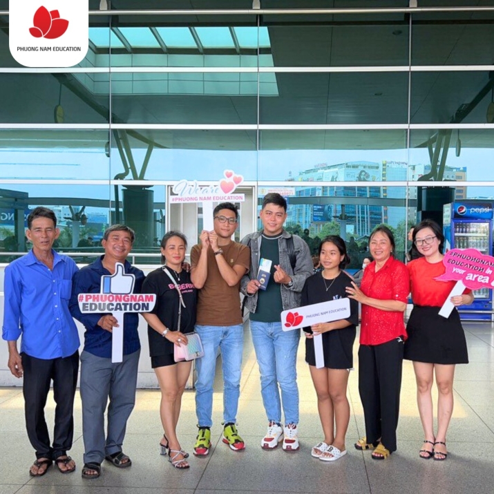 Phuong Nam Education đồng hành cùng hai bạn Danh & Đức trước giờ khởi hành chuyến bay du học nghề Đức ngành Điều dưỡng 