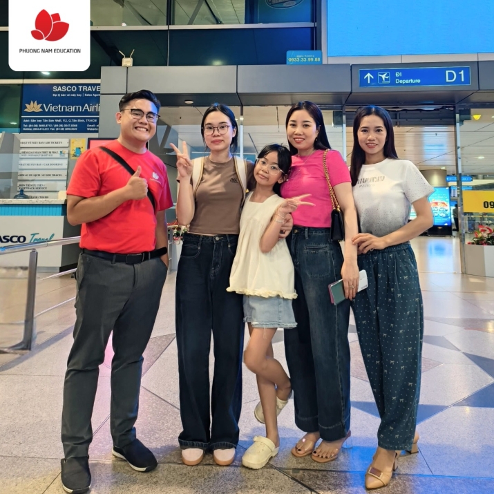 Phuong Nam Education sát cánh cùng bạn Hoàng Thị Thủy trước giờ khởi hành chuyến bay du học nghề Đức ngành Điều dưỡng