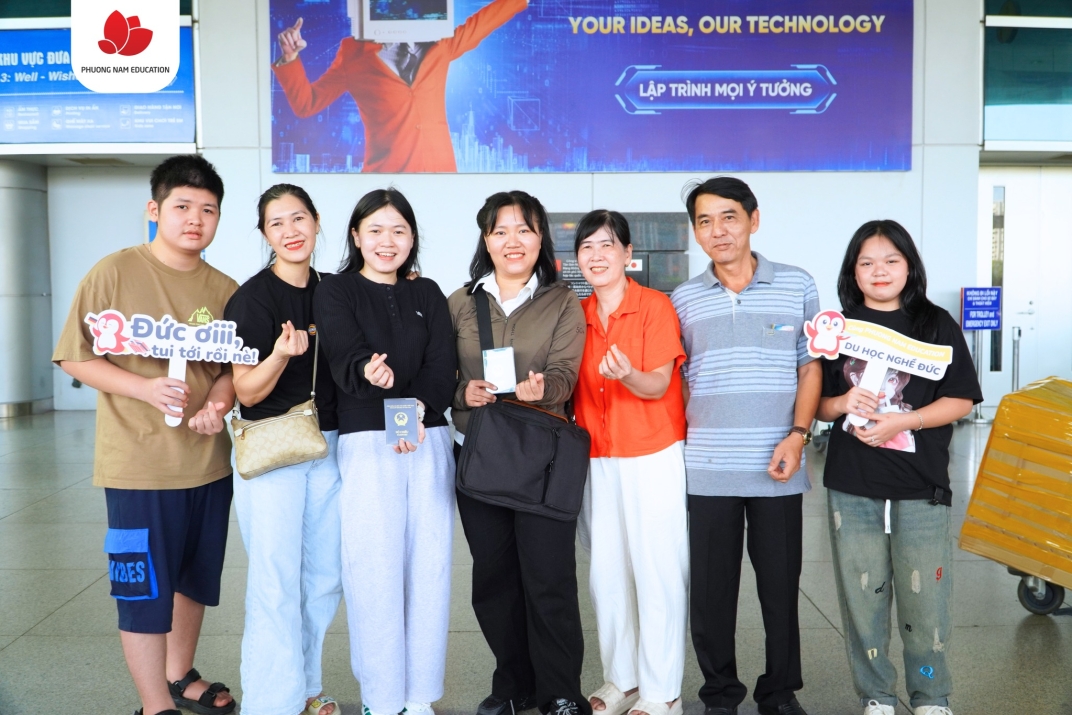Từ Việt Nam đến Đức, hành trình Du học nghề ngành Điều dưỡng của Thanh Thảo và Thanh Thư chính thức bắt đầu