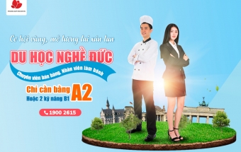 Chỉ với bằng A2 xuất cảnh du học nghề Đức ngành Chuyên viên bán hàng - Làm bánh ngay tháng 5-6/2022