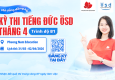 Thông báo tổ chức kỳ thi cấp Chứng chỉ năng lực tiếng Đức ÖSD tháng 04/2026