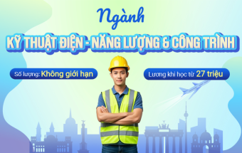 Miễn học phí du học nghề Đức ngành Kỹ thuật viên Điện - Năng lượng và Công trình