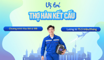 Tuyển Thợ hàn kết cấu làm việc tại Đức - Nhận hợp đồng dài hạn, lương từ 75,5 triệu/tháng 