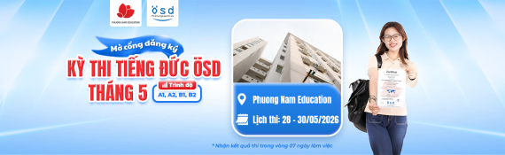 Thông báo tổ chức kỳ thi cấp Chứng chỉ năng lực tiếng Đức ÖSD tháng 05/2026