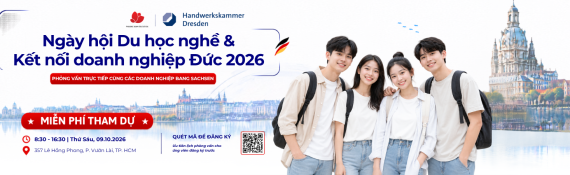 Phỏng vấn trực tiếp cùng doanh nghiệp tại ngày hội Du học nghề Đức và Kết nối doanh nghiệp 2026