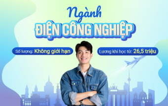 Ứng tuyển du học nghề Đức ngành Điện công nghiệp, hỗ trợ toàn phần học phí, sắp xếp nhà ở gần khu vực học