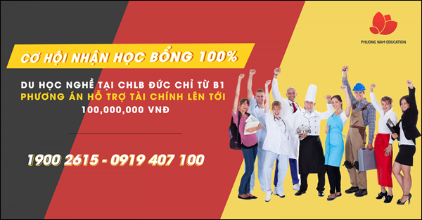 Học bổng toàn phần du học nghề Đức ​