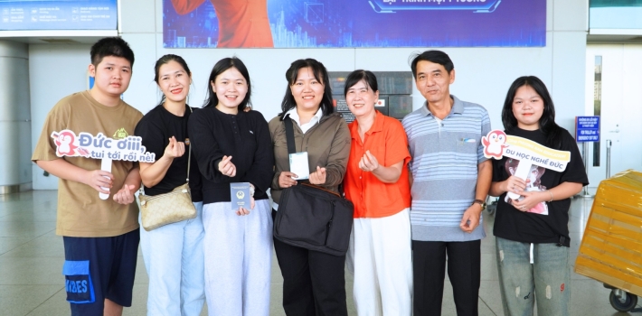 Từ Việt Nam đến Đức, hành trình Du học nghề ngành Điều dưỡng của Thanh Thảo và Thanh Thư chính thức bắt đầu