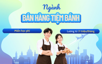 Tuyển sinh du học nghề Đức ngành Bán hàng tiệm bánh: Nhận lương từ 31 triệu/tháng