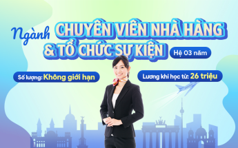Du Học Nghề Đức Ngành Chuyên Viên Nhà Hàng & Tổ Chức Sự Kiện (Hệ 3 Năm), miễn học phí, nhập học ngay T9.2025