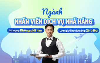 Du học nghề Đức ngành Nhân viên dịch vụ nhà hàng hệ 2 năm chỉ với bằng THPT và tiếng Đức B1 từ 3 kỹ năng*