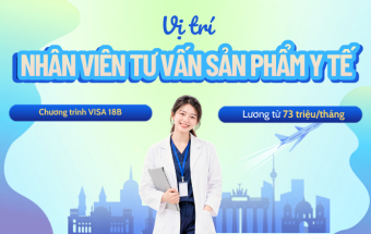 Doanh nghiệp Đức tuyển Nhân viên tư vấn sản phẩm y tế, nhận lương 73 triệu/tháng
