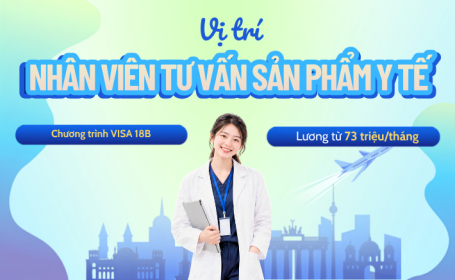 Doanh nghiệp Đức tuyển Nhân viên tư vấn sản phẩm y tế, nhận lương 73 triệu/tháng