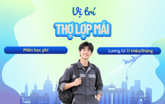 Du học nghề Đức vị trí Thợ lợp mái: Xuất cảnh 03/2027 - Nhận lương 31 triệu/tháng