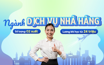 Du học nghề Đức ngành Dịch vụ nhà hàng - Miễn học phí, lương khi học lên đến 30 triệu/tháng
