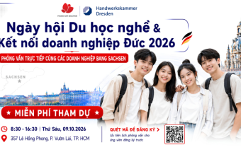 Phỏng vấn trực tiếp cùng doanh nghiệp tại ngày hội Du học nghề Đức và Kết nối doanh nghiệp 2026