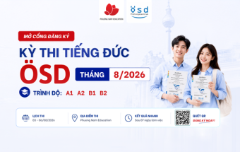 Thông báo tổ chức kỳ thi cấp Chứng chỉ năng lực tiếng Đức ÖSD tháng 08/2026