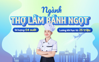 Du học nghề Đức ngành Thợ làm bánh ngọt - Miễn học phí, vừa học vừa làm, lường từ 25 triệu/tháng