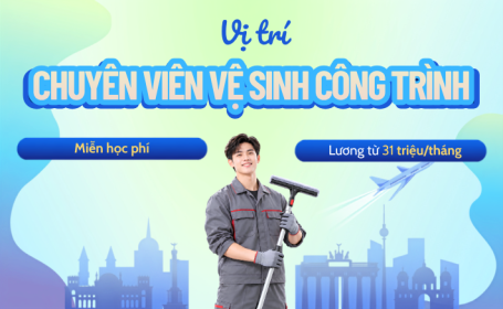 Ứng tuyển Du học nghề Đức ngành Vệ sinh công trình - Xuất cảnh 03/2027, lương khi học từ 31 triệu/tháng
