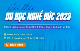 Hội thảo “CƠ HỘI DU HỌC NGHỀ & VIỆC LÀM ĐIỀU DƯỠNG TẠI ĐỨC”, giao lưu trực tiếp chuyên gia Đức
